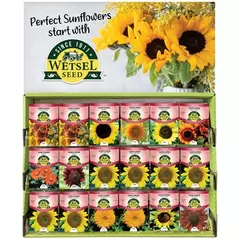 Wetsel 200PKT Sunflower Counter Display