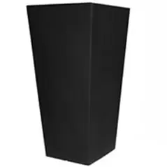Tusco 26" Cosmo Tall Square Planter Black