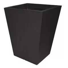 Tusco 22" Cosmo Square Planter Black