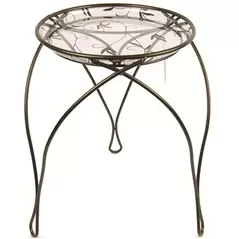 Plastec 17" Elegance Plant Stand Dark Bronze