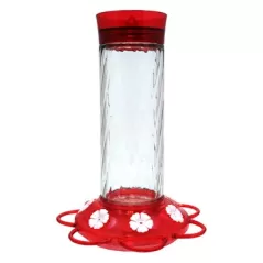 Classic 30oz Diamond Glass Hummingbird Feeder 7 Ports