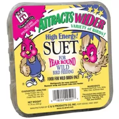 C&S 11.75oz High Energy Suet Cake Regular Label