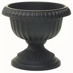 Grecian 12" Urn Black