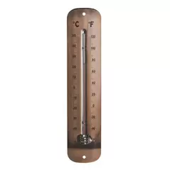 Headwind 12" EZ Read Metal Thermometer Oil Rub Bronze