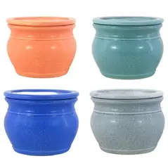 MCarr 4PC 8" Self Water Round Pot Asst