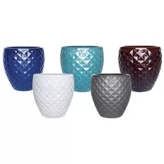 MCarr Tall Diamond Egg Planter Pallet Mixed Colors