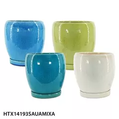 MCarr 4PC Egg Pot W/Sau Mix Colors