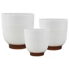 MCarr 16pc 5" Small Planter Set White
