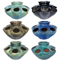 MCarr 12PC 21" 9 Hole Strawberry Jar Pallet Mixed Colors