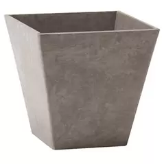 Artstone Ella 12" Square Planter Grey