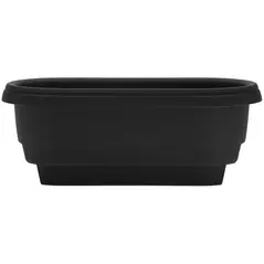 Bloem 12" Deck Rail Planter Black