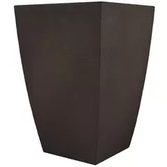 Tusco 23" Modern Tall Square Planter Espresso