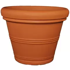 Tusco 30" Rolled Rim Planter Terra Cotta