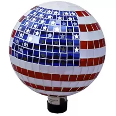 VCS 10" Stars & Stripes Glass Gazing Globe