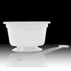 BLD 10" POP Hanging Basket White with Plastic Hangers 50/CS