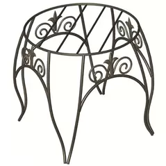Panacea 10" Plant Stand With Finial Black