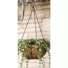 Panacea 14" Classic Finial Hanging Basket