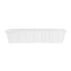 Novelty 24" Polypro Flower Box Planter White