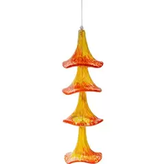 APM Petunia Wind Chime Orange/Yellow