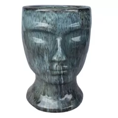 MCarr 18.1" Male Statue Planter Desert Blue