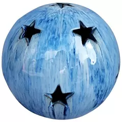 MCarr 10" Sphere W/Stars Falling Blue