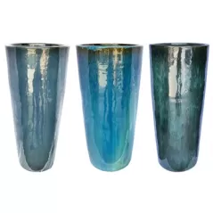 MCarr 15pc Tall Round Planter Pallet Mixed Colors