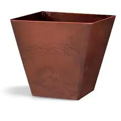Artstone Ella 8" Square Planter Rust