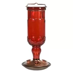 Perky Pet 24oz Bottle Feeder Red Antique