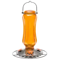 Perky Pet 16oz Carnival Glass Vintage Oriole Feeder