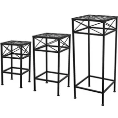 Panacea Nested Cross Hatch Plant Stand