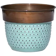 Robert Allen 6" Bella Class Planter Dots Copper