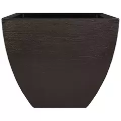 Tusco 16" Modern Square Planter Espresso