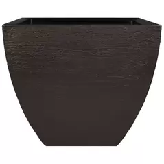 Tusco 20" Modern Square Planter Espresso