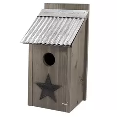 Woodlink Rustic Farmhouse Bluebird House Galvanized Roof