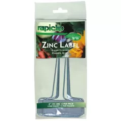 Luster Leaf 4pk 6" Zinc Label