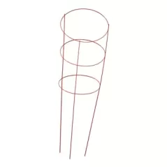 Panacea 54" Red Tomato Cage 4 Leg 4 Ring