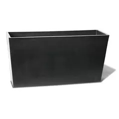 Algreen 31"x10"x16" Tall Patio Planter Black