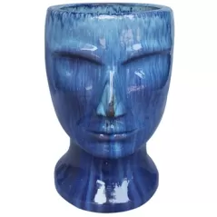 MCarr 18.1" Male Statue Planter Falling Blue