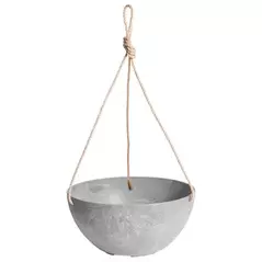 Artstone Napa 12" Hanging Bowl Grey
