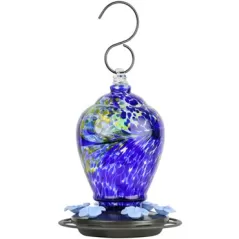Natures Way 28oz Artisan Gravity Hummingbird Feeder Spring Rain