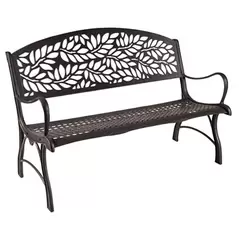 Painted Sky Bench Flora Iron