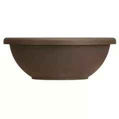 HC 18" Garden Bowl Planter Chocolate w/ Removable Drain Plugs Akro Mils