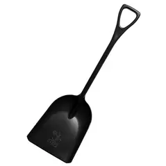 Bully Tools 42" 1 Piece Poly Scoop D Grip Handle Black