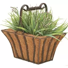 Deer Park Rectangular Twist Basket With Coco Liner