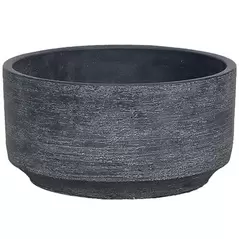 MCarr 6" Low Round Planter Gray