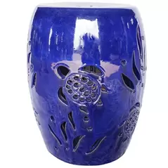MCarr 19" Sea Turtle Stool Light Blue