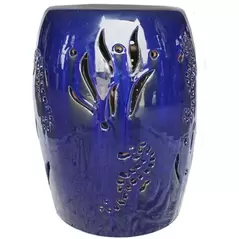 MCarr 19" Seahorse Stool Light Blue
