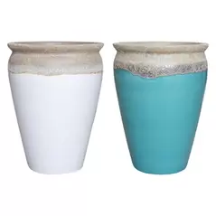 MCarr 12pc Tall Wide Mouth Jar Planter Pallet Mixed Colors