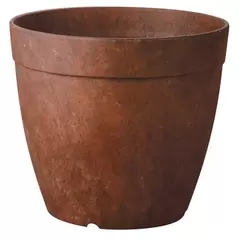 Artstone 8" Round Dolce Planter Rust