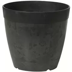 Artstone 10" Round Dolce Planter Black